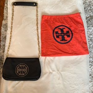 Tory Burch Black Leather Crossbody Purse
